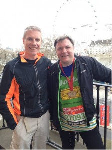 Nick Berners-Price, Ed Balls, London Marathon 2013